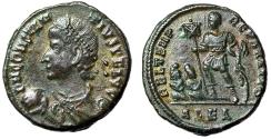 Ancient Coins - Constantius II Centenionalis "Labarum Above two Captives" Alexandria