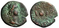 Ancient Coins - Phrygia, Synnada AE14 "Radiate Head (Helios?) & Poppy Between Grain" Certified