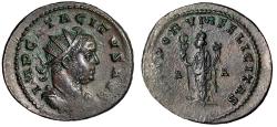 Ancient Coins - Tacitus Antoninianus "Felicitas with Cornucopiae" Lyons Extremely Fine