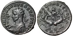 Ancient Coins - Probus Antoninianus "Sol in Spread Facing Quadriga" Good Very Fine Serdica