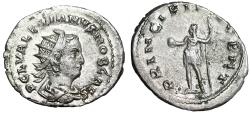 Ancient Coins - Valerian II Caesar AR Antoninianus "Prince of Youth" Scarce Extremely Fine