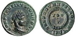 Ancient Coins - Constantine II Caesar "CAESARVM NOSTRORVM Votive" Siscia Extremely Fine
