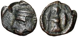 Ancient Coins - Parthian Kingdom: Gotarzes II AE Chalkous "Three Quarter Athena Facing" Rare