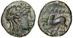 Ancient Coins - Caria, Alabanda "Apollo & Humped Bull Butting" Scarce