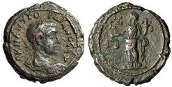 Ancient Coins - Gordian III Potin Tetradrachm "Dikaiosyne, Scales" Very Fine
