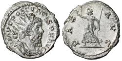 Ancient Coins - Postumus AR Antoninianus "Pax Advancing, Branch" Extremely Fine