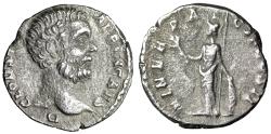 Ancient Coins - Clodius Albinus AR Denarius "Minerva" Good Very Fine