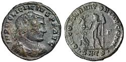 Ancient Coins - Licinius I Follis "Jupiter" Thessalonica Rare Variety
