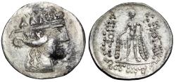 Ancient Coins - Celtic Imitative of Thasos Tetradrachm "Stylized Dionysos & Herakles"