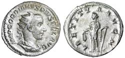 Ancient Coins - Gordian III AR Antoninianus "Laetitia" Extremely Fine