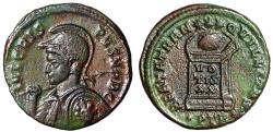 Ancient Coins - Crispus as Caesar "Medusa Shield Portrait" Trier Extremely Rare