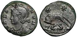 Ancient Coins - Rome City Commemorative "Lupa Romana Suckling" Constantinople Very Fine