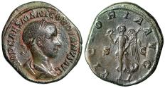Ancient Coins - Gordian III AE Sestertius "Winged Victory, SC" Rome Very Fine