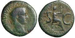 Ancient Coins - Tiberius AE As "SC Livia Enthroned" Beautiful Green Patina