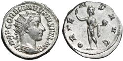 Ancient Coins - Gordian III AR Antoninianus of Antioch "Oriens, Sol" Extremely Fine