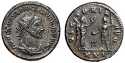 Ancient Coins - Engraver's Legend Error Diocletian Antoninianus "IMP C C VAVL [sic]" Very Rare