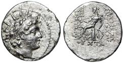 Ancient Coins - Seleucid Kingdom: Antiochos VI Dionysos AR Drachm "Radiate / Apollo"