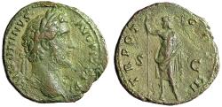 Ancient Coins - Antoninus Pius AE As "Janus, Two Face Deity" Scarce Good Very Fine