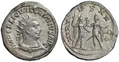 Ancient Coins - Valerian I AR Antoninianus "VIRTVS AVGG Valerian and Gallienus" Good Very Fine