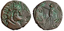 Ancient Coins - Very Interesting Style Barbarous Gallic Roman Empire Antoninianus