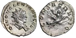 Ancient Coins - Divus Valerian II AR Antoninianus "Riding Eagle" Extremely Fine