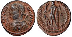 Ancient Coins - Licinius I Nummus "Portrait with Mappa / Jupiter" Antioch Good Very Fine