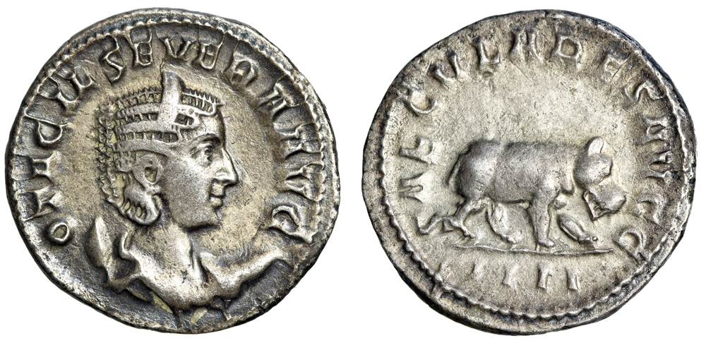 Otacilia Severa (Wife of Philip I) AR Antoninianus Hippopotamus