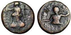 Ancient Coins - Seleucis and Pieria, Balanea as Lucas-Claudia "Chrysorrhoas Swimming" Rare