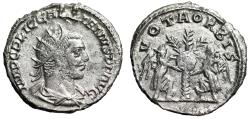 Ancient Coins - Gallienus AR Antoninianus "VOTA ORBIS Two Victories, Palm Tree" Scarce