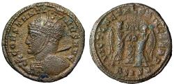 Ancient Coins - Constantine I The Great "Helmeted Portrait / Victories" Siscia