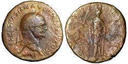 Ancient Coins - Vespasian Sestertius "Spes Walking SC" Rome Mint 76 AD
