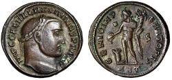 Ancient Coins - Galerius AE Follis "GENIO IMPERATORIS Genius" Antioch Good Very Fine