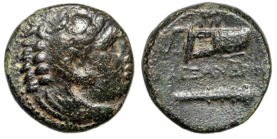 King of Macedonia: Alexander III The Great Herakles / Bow, Quiver, Club gF