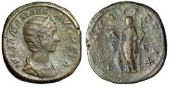 Ancient Coins - Julia Mamaea (Mother of Severus Alexander) Sestertius "Venus" Very Fine