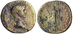 Ancient Coins - Trajan Dupondius "Felicitas with Caduceus" Rome