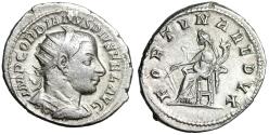 Ancient Coins - Gordian III Silver Antoninianus "FORTVNA REDVX Fortuna Seated" Good Very Fine