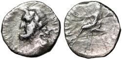 Ancient Coins - Roman Civil War Denarius of 68-69 AD "Jupiter Optimus Maximus Capitolinus" Rare