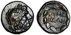 Ancient Coins - Phrygia, Eumenia AE16 "Zeus & Ethnic in Wreath" Extremely Fine