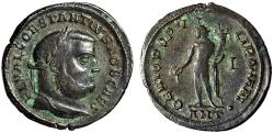 Ancient Coins - Constantius I Chlorus Follis "Genius" Antioch Mint Very Fine