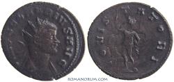 Ancient Coins - CLAUDIUS II, Gothicus. (AD 268-270) Antoninianus, 3.50g.  Rome. Restruck brockage or clashed dies.