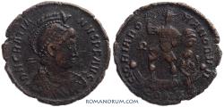 Ancient Coins - GRATIAN. (AD 375 -383) AE 2, 5.42g.  Constantinople. 23mm. Old collection patina.