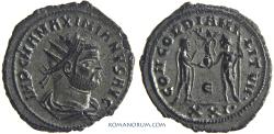 Ancient Coins - MAXIMIANUS. (AD 286-305) Antoninianus, 4.47g.  Cyzicus. Silvered.
