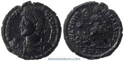 Ancient Coins - CONSTANTIUS II. (AD 337-361) AE2, 4.69g.  Antioch. Scarce; astonishing black patina.