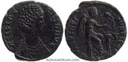 Ancient Coins - AELIA FLACCILA. (Wife of Theodosius I.  d. AD 386) AE2, 4.96g.  Constantinople. Rare. Black patina.