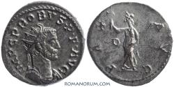 Ancient Coins - PROBUS. (AD 276-282) Antoninianus, 4.11g.  Lugdunum.  Silvered.