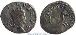 Ancient Coins - GALLIENUS. (AD 253-268) Antoninianus, 2.76g.  Mediolanum NEPTVNO CONS Hippocamp