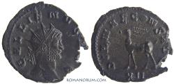 Ancient Coins - GALLIENUS. (AD 253-268) Antoninianus, 3.31g.  Rome. Gazelle.
