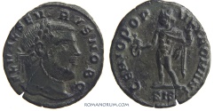 Ancient Coins - SEVERUS II. (AD 305-06) Quarter follis, 2.07g.  Siscia. Nice patina.