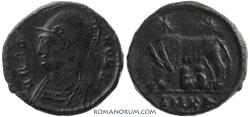 Ancient Coins - Constantine Dynasty. AE 3, 2.61g.  Cyzicus. Romulus and Remus, She-Wolf.