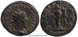 Ancient Coins - TREBONIANUS GALLUS. (AD 251-253) Antoninianus, 3.61g.  Antioch. Natural surface dirt.